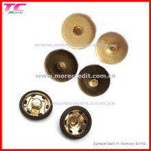 Leather Cover Brass Snap Buttons